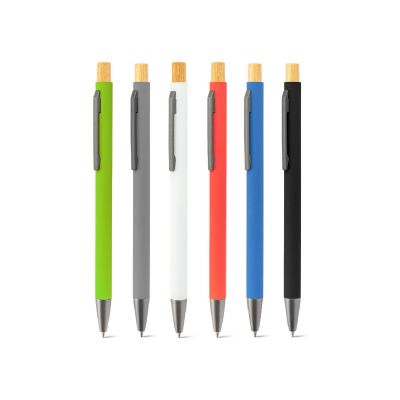 ZYLEN - Ballpoint pen in recycled aluminum (100% rAL), with rubber finish