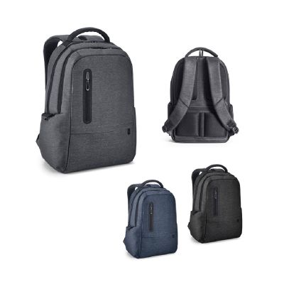 RE-BOSTON - Water-resistant 2Tone recycled nylon laptop backpack with 210D compartment