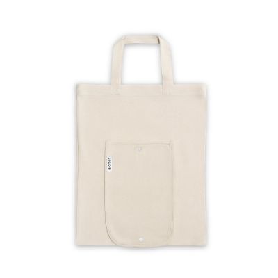 BEIRUT - Foldable bag in cotton (50%), recycled cotton (30%) and polyester (20% rPET) (140 g/m²)