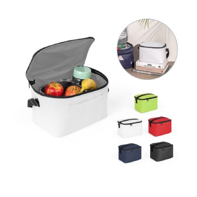 CANCUN - Thermal bag in 600D recycled polyester with adjustable webbing strap 7 L