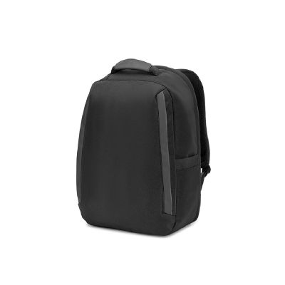 YANGON BPACK - Anti-theft backpack, in twill with water-repellent coating and high-density 600D recycled polyester, for 17'3 laptop