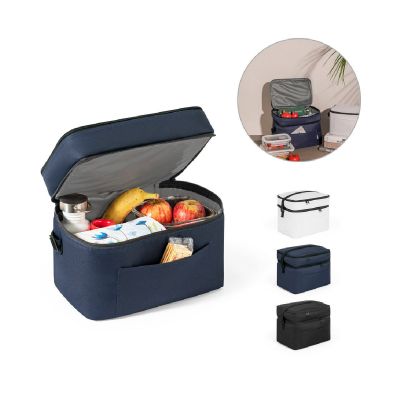 CANCUN LARGE - Thermal bag in 600D, recycled polyester, with adjustable webbing strap 14 L