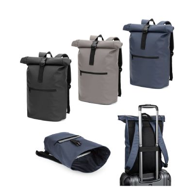 PORTLAND - The PU roll top backpack with a 16 laptop pocket