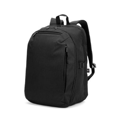 UDINE - Backpack with one full opening compartment in high density 300D recycled polyester 16