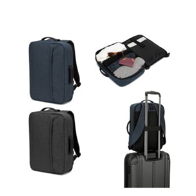 NIAMEY - 15'6 laptop backpack in high-density 300D recycled polyester