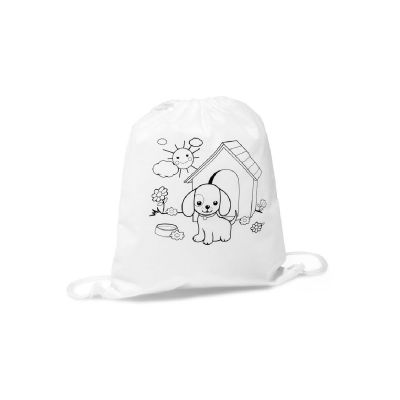 DRAWS - Children's drawstring bag for colouring (80 g/m²)