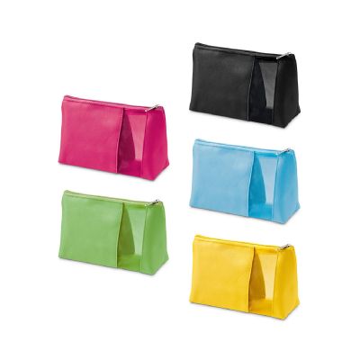 ANNIE - Microfibre and mesh cosmetic bag