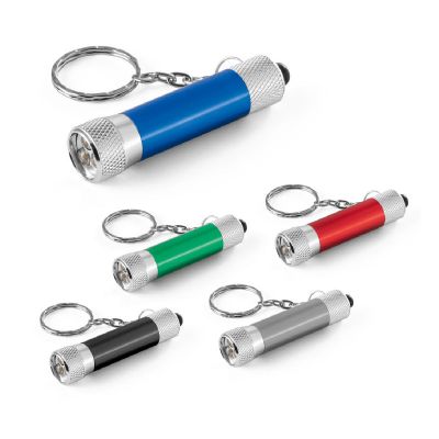 LERGAN - Aluminium keyring with a 3 LED flashlight
