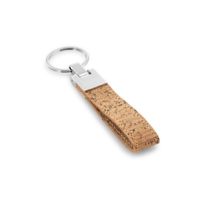 CORKS - Cork and metal keyring