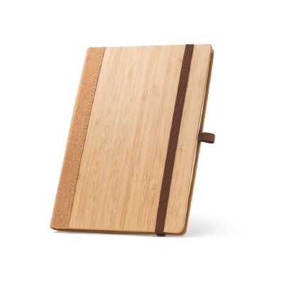 ORWELL - A5 notebook in bamboo and cork sheets with lined sheets