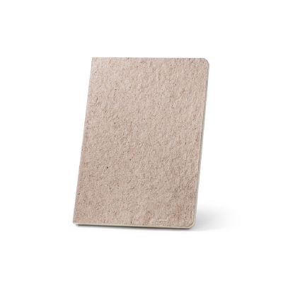 TEAPAD SEMI-RIGID - A5 notepad with semi-rigid cover made from tea leafs waste (65%)