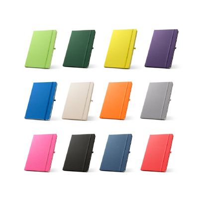 ANNE - A5 notebook in recycled polyester (100% rPET) with lined pages