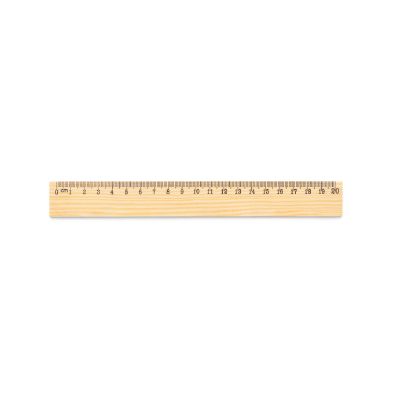 WESLEY 20 - Pine wood ruler with 20 cm scale