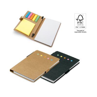 COOPER - Coloured sticky notepad with 6 sets
