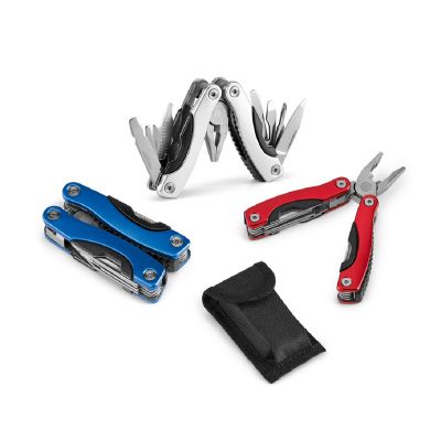 DUNITO - Folding mini multi-function pliers made of stainless steel and aluminum