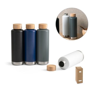 NORRE BOTTLE - Double wall stainless steel (36% recycled) vacuum insulated bottle 640 mL