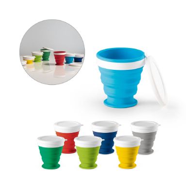 ASTRADA - Silicone and PP folding travel cup 250 mL