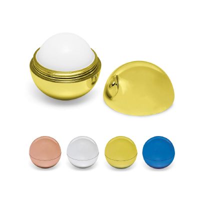 ALBA - Lip balm with ABS round-shaped packaging