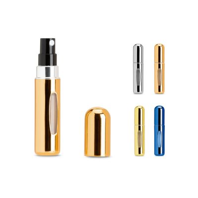 LINDEN - Aluminum refillable perfume atomizer designed for easy refilling