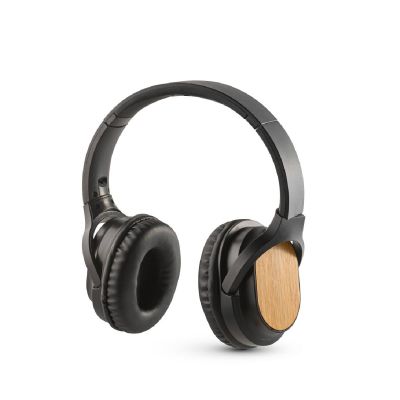 GOULD - Foldable wireless headphones with 4h battery life in bamboo and ABS