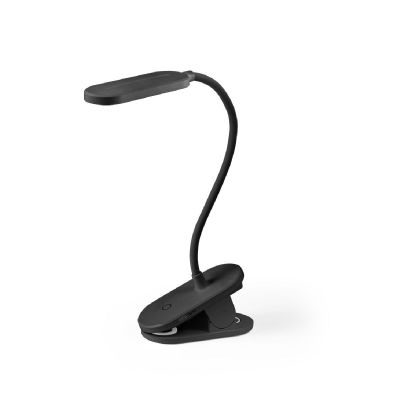 NESBIT II - Portable desk lamp with clip and 30h autonomy at 65% rABS