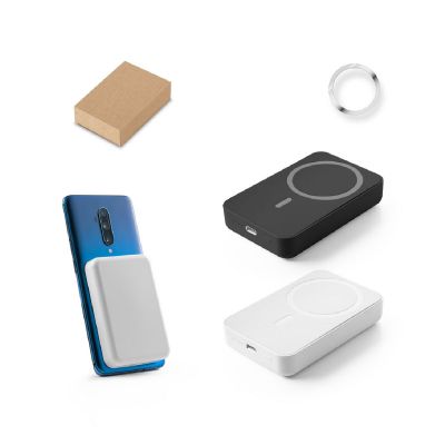 AMPERE 10 - 10.000 mAh magnetic power bank with 15W superfast wireless charger in recycled ABS (100% rABS)