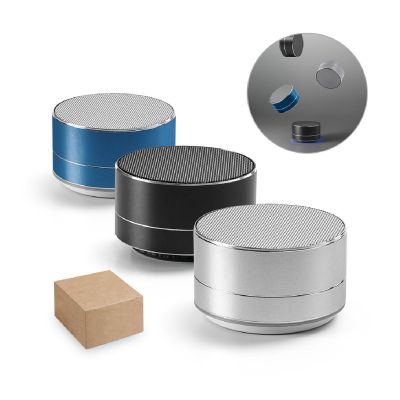 FLOREY - Portable 3W speaker with 4h battery life in recycled aluminium (100% rAL) and recycled ABS (100% rABS)