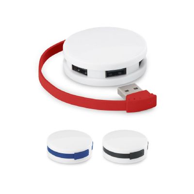 GARDNER - HUB with cable and 4 USB-A ports in ABS