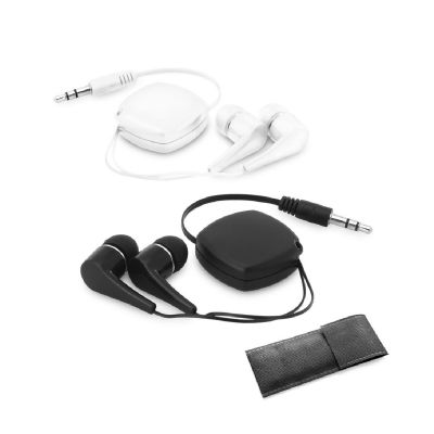 PINEL - Retractable earphones with 0'75 m ABS cable