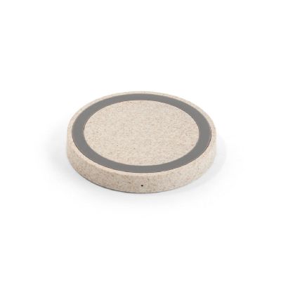 CUVIER - 15W wireless charger in recycled ABS (65% rABS) and wheat straw fiber (35%)