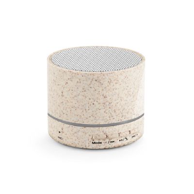 RE-LINEU - 3W portable speaker with 4h30m battery life in straw fibre and recycled ABS (100% rABS)