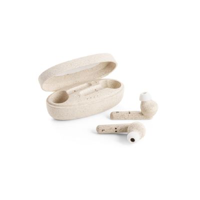 FOURIER - Wireless earphones with 3-hour battery life in wheat straw fibre and PP