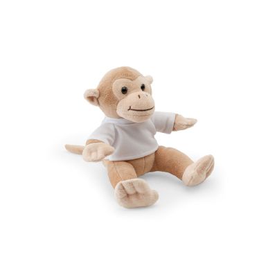 MONKY - Monkey-shaped plush toy with t-shirt