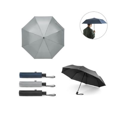 CIMONE - Telescopic umbrella in recycled polyester (100% rPET) 190T pongee with automatic opening