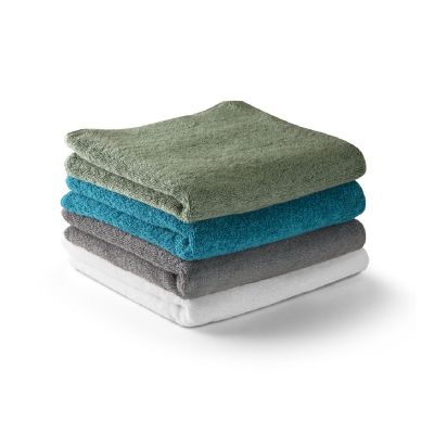 BARDEM L - Bath towel (500 g/m²) in cotton (82%) and recycled cotton (18%)