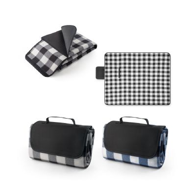RILEY II - EPE-lined picnic blanket (180 g/m²) with pattern
