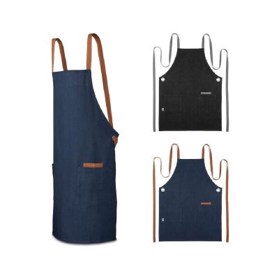 CARDAMOM - Cotton (80% recycled) and polyester (20% recycled) apron (220 g/m²)
