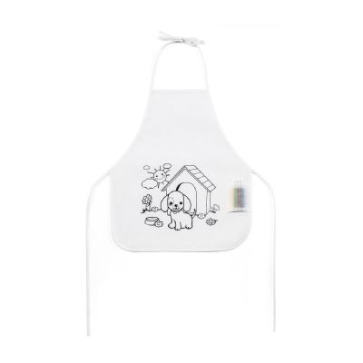 NILO - Children's apron for colouring in non-woven (80 g/m²)