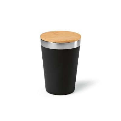 DON - Travel Cup rSS and Bamboo lid 400ml. Double wall
