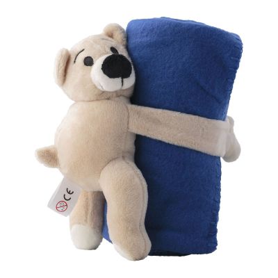 OWEN - Plush toy bear with fleece blanket 