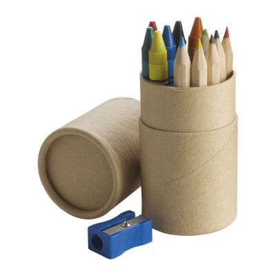 JULES - Cardboard tube with pencils 