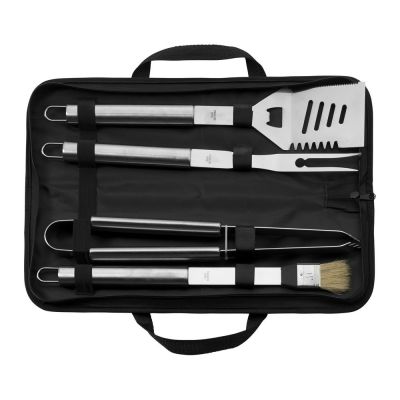 SILAS - Stainless steel barbecue set 
