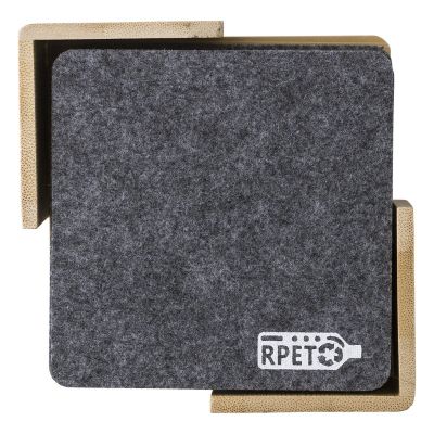 LAWRENCE - rPET felt coaster set 