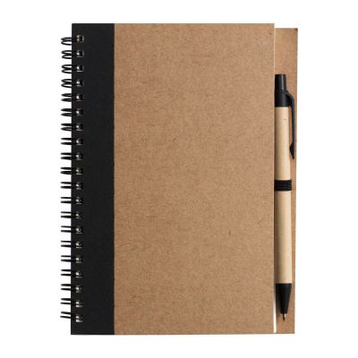 STELLA - Wire bound notebook with ballpen. 