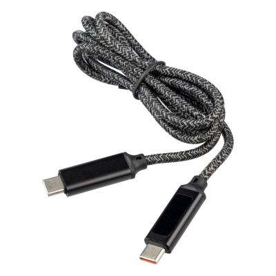 CLAUDIA - Nylon fabric charging cable 65W 