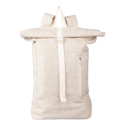 MARGARETE - Hemp (280 gr/m2) roll-top backpack 
