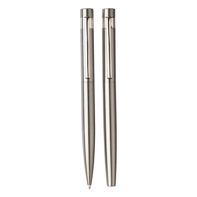 ROLLERBALL - Recycled stainless steel writing set Fritz