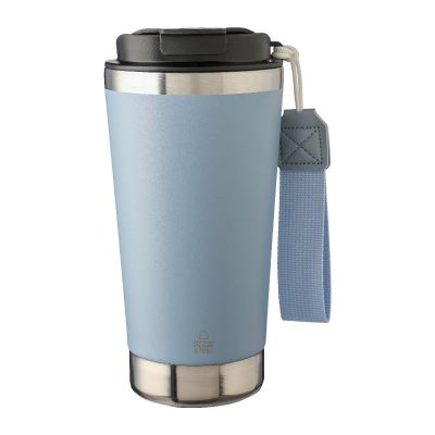 KAYLA - Recycled stainless steel double-walled drinking mug 500 ml 