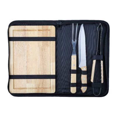 KATHLEEN - Stainless steel barbecue set 