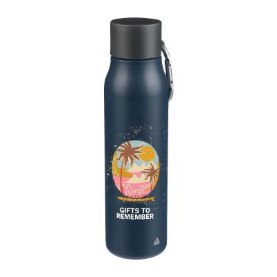 CASSIAN - Recycled stainless steel double-walled drinking bottle (600 ml) 